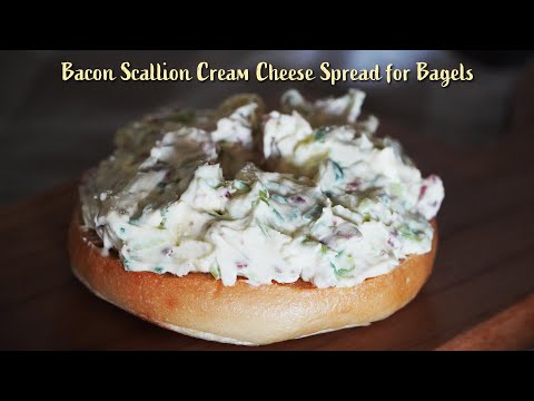 Bacon Scallion Cream Cheese Spread for Bagels