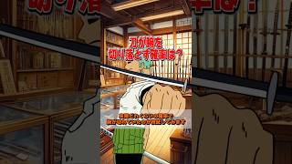 【ワンピース】ゾロが『三代鬼徹の運試し』で自分の腕を切り落としていた確率は？科学的に検証してみた