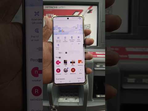 Hittachi ATM G-Pay QR Code Scan Money Withdrawal Tamil | Hittachi ATM UPI QR Cash Withdrawal