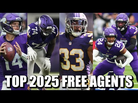 FIVE Vikings on the 2025 PFF Top-50 Free Agents List