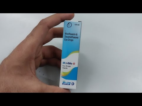 moxlblu-D eye drops use in hindi // antibiotics eye drops