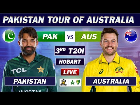 PAKISTAN vs AUSTRALIA 3rd T20 Match LIVE COMMENTARY  | PAK vs AUS T20 MATCH LIVE | AUS BAT