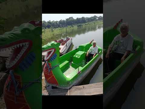 Boating in the Rani talab park in Rewa, MP....