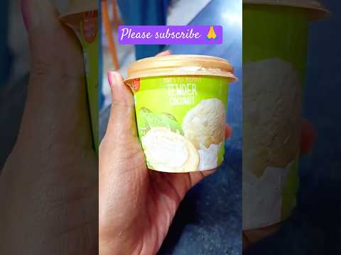 Kwality Wall's Tender Coconut Icecream🍨 #shorts #icecream #trending #viralvideo #kwalitywalls #food