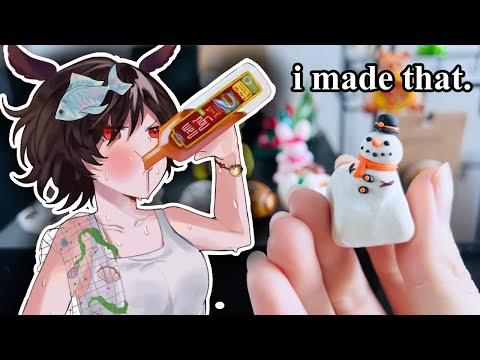 Sweaty Vtuber Makes Custom Keycaps For Etsy Shop - HANDCAM - EN/VN/JP