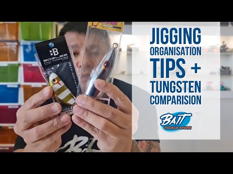 Bait Tackle Store: Jigging Organisation Tips + Tungsten Comparison