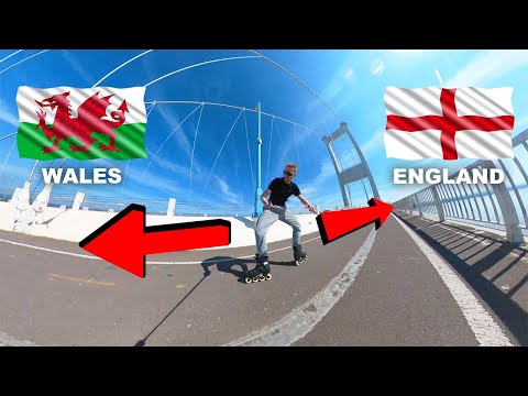 Skating from England to Wales!