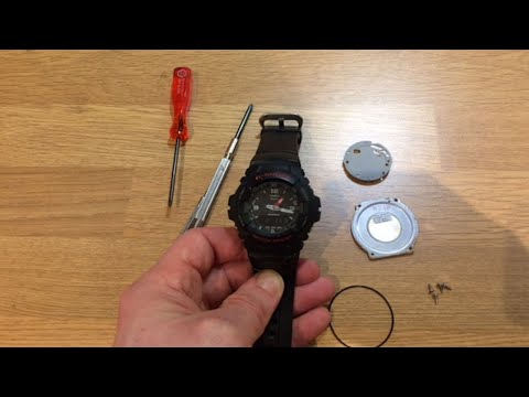 Casio G-Shock how to replace the watch battery