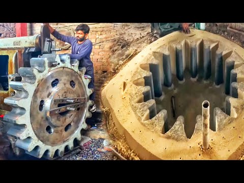 Huge Industrial Gear Manufacturing || Shugar Mill Gear Manufacturing Processes ⚙️