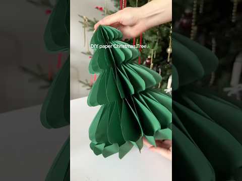 How to make a paper Christmas tree🎄