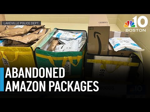 Officer find Amazon packages ditched in woods; driver cites stress, police say