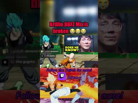 Krillin DBFZ mix is BROKEN! #shorts #dragonballfighterz