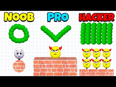 NOOB vs PRO vs HACKER - Draw To Smash