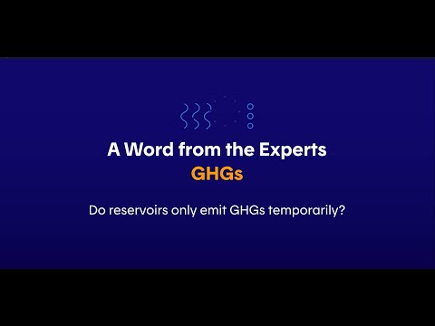 Do reservoirs only emit GHGs temporarily?