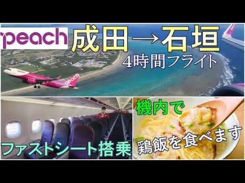 美しい島々を眺めながらピーチで石垣島へ