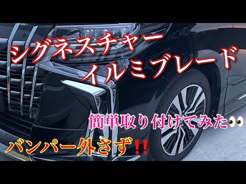 DIY取り付け🛠30 アルファード！ 格安シグネチャーイルミブレード検証🫡✨‼️