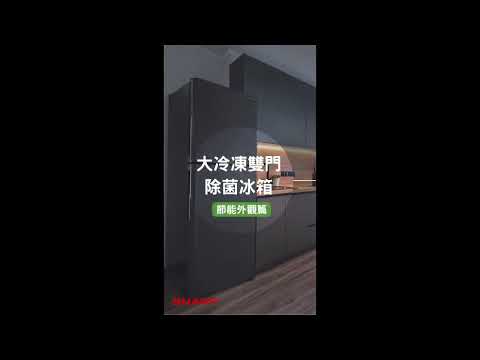 SHARP ｜一級能效【夏普大冷凍雙門除菌冰箱】日本變頻科技超省電