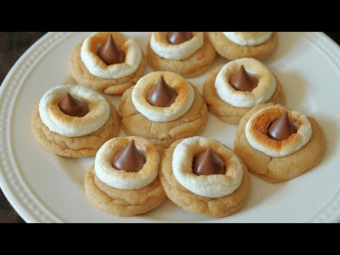 Easy Hershey Kiss S'mores Cookies