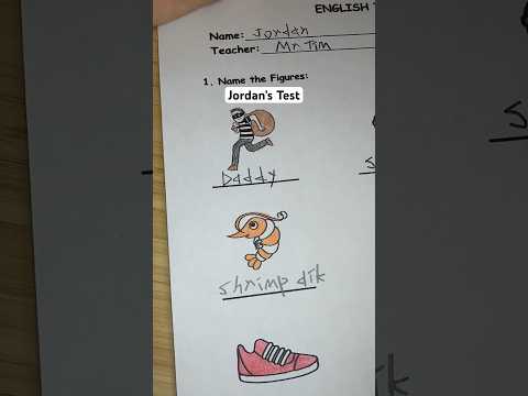 Grading Jordan’s test… #asmr #shorts