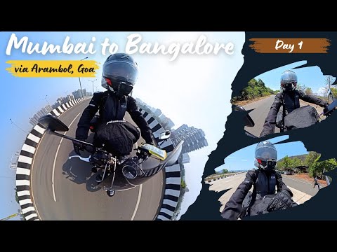 Mumbai To Bangalore Ride-Day1 | Mumbai To Arambol, Goa via Konkan Route #bangalore #avenger160street