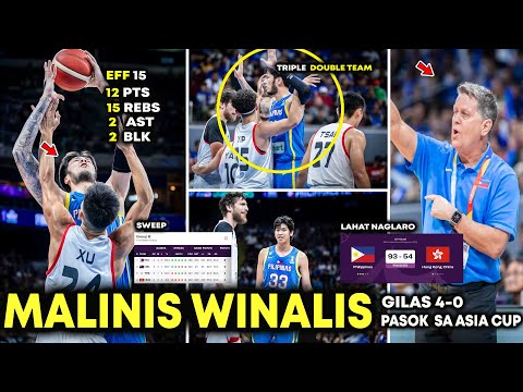 Malinis ang Record ng Gilas Walang Talo! Kai Sotto Double Double! Full Rotation Ginamit Walang Tapon