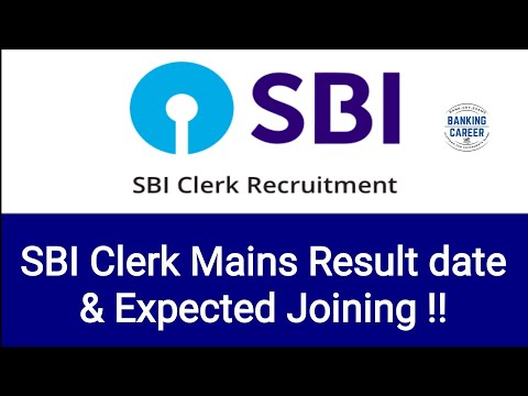 sbi clerk mains result date 2022 !!