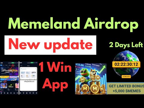 Memeland Airdrop Listing New Updates | 1win Task In Memeland| Real Or Fake | Airdrop मिलेगा या नहीं