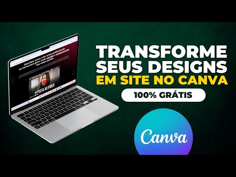 Como TRANSFORMAR suas ARTES em SITE no Canva | GRÁTIS [2024]