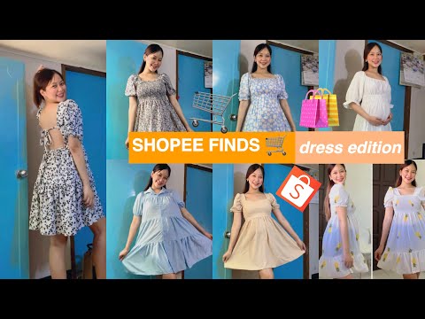 SHOPEE HAUL : TOP 10 Affordable Puff Sleeves Dress [maxi and midi dress, pang awra, gala, gaganda!]