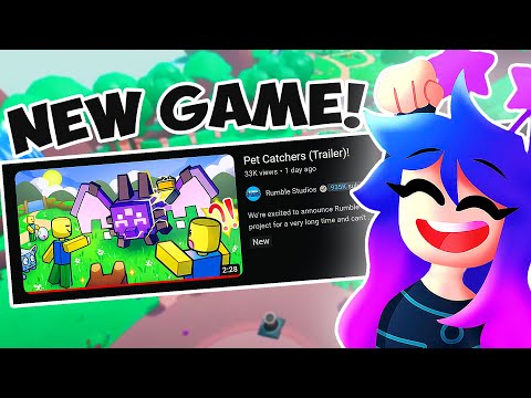 Reacting to Roblox PET CATCHERS! (Bubble Gum Simulator Dev's NEW GAME)