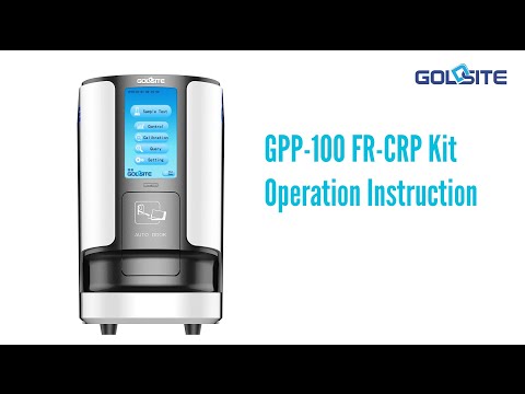 Goldsite Automatic Specific Protein Analyzer GPP 100 FR CRP kit Operation Instruction