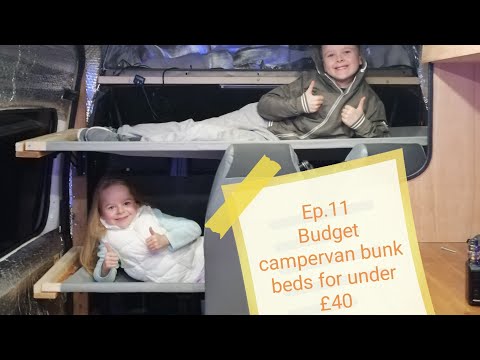 big new idea for #budget folding bunk beds under £40.Mwb 4 berth #camper #vanlife #campervan #diy