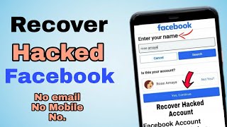 Facebook Account Recover Kaise Kare Without Number & Email 2022 | how to recover Facebook account