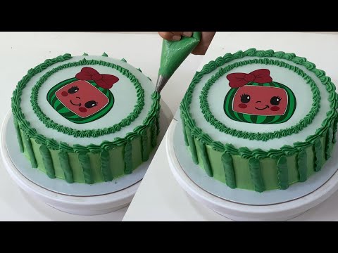 Easiest Cocomelon Theme Cake Decorating Tutorial | Cocomelon Cake For Kids | Birthday Cake Design