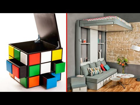 CREATIVE SPACE SAVING SOLUTIONS : Space Saving Furniture Ideas 2021 -MultiFunctional Furniture - 14