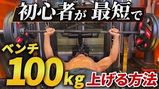 【最短最速】筋トレ初心者が１年以内にベンチプレス１００キロを上げる方法を徹底解説