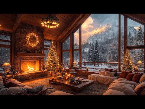 Relieve Stress in a Warm Christmas Ambience 🎄 Background Relaxing Christmas Jazz Music Instrumental