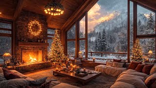 Relieve Stress in a Warm Christmas Ambience 🎄 Background Relaxing Christmas Jazz Music Instrumental