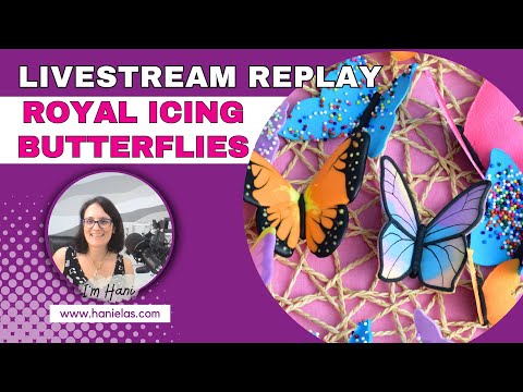 Royal Icing Butterflies - Live Cookie Decorating and Special Announcement!!! |Episode 214|