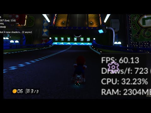 60FPS New Cemu Android Update Touch Support Mario Kart 8 WiiU Test Xiaomi 11T Pro 12/256 SD888