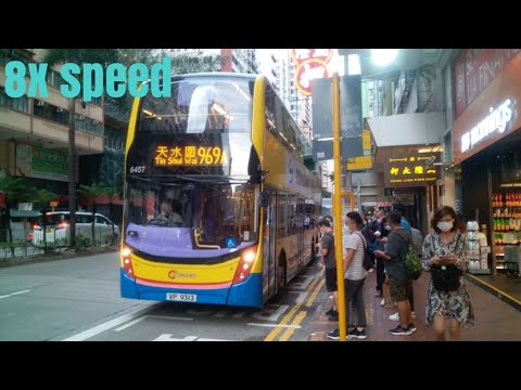 (8x speed) CTB VP9313@969A Wan Chai 灣仔→Tin Shui Wai (North) 天水圍（北）