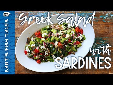 Easy Greek SARDINE salad | Bart van Olphen