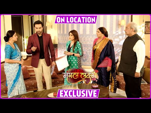 Mangal Lakshmi On Location| Mangal Ne Dikhaya Adit Ko Asli Preganancy Report, Saumya Hui Expose