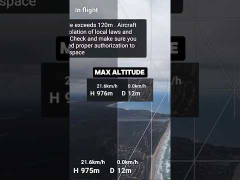 How to reach 1000 Meter height with Dji Drone. #dronevideo #dronetutorial #shorts