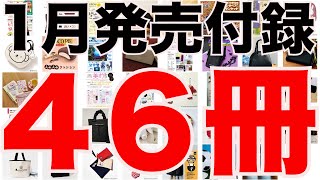 【雑誌付録】１月発売予定の付録まとめ(2025/1/1～1/31分 ４６冊)