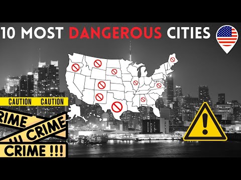 10 Highest Crime Rate Cities of USA - America's Most Dangerous Cities in 2024