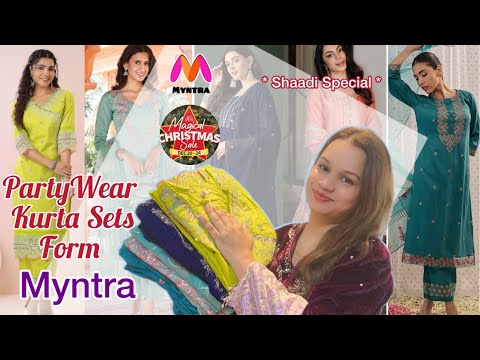 Myntra Wedding Wear Kurta Sets|Myntra Festive Kurta Sets|Fashor Kurta Set haul|Myntra Sale Haul