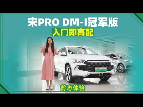 宋Pro DMi冠军版 入门即高配？静态体验【超级试驾】