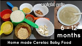 Baby Food Receipe For 6-12months || Homemade Cerelac || Healthy and Tasty Baby Food Receipe