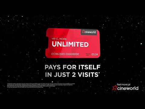 Join Unlimited today! | Cineworld Cinemas Unlimited Advert